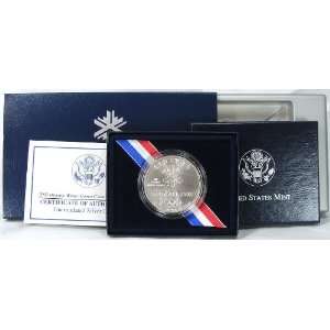2002 Uncirculated Olympic Winter Games Commemorative Silver Dollar 