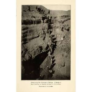  1923 Print Excavation Arthur Weigall Osireion Abydos Egypt 