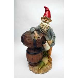 Winchell The Winemaker statue home garden gnome sculpture (The Digital 