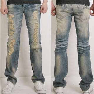   Straight Korea Vintage Style Jeans Denim Pants 28~32 NWT R266  