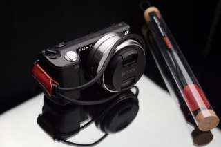Gariz New Black with Red Wrist strap XS WSM2 for m4/3 NEX DC camera 