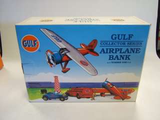 SpecCast Gulf Gasoline Co Airplane Bank diecast MIB  