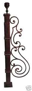 wrought iron stair posts, balusters, spindles, post  