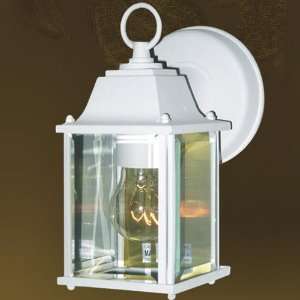   Powder Coat White Valley Outdoor Wall Sconce from the Valley