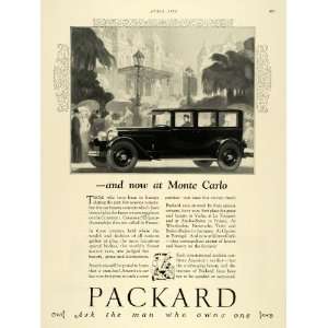   Ad Antique Packard Automobile Monte Carlo Awards   Original Print Ad