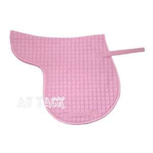  All Purpose English Saddle Pad Quilted Cotton Pink Sports 