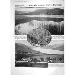  1908 LOCH EARN PERTHSHIRE RYDAL WATER WINDERMERE