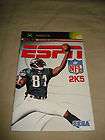 ESPN NFL 2K5 Instruction Manual Microsoft XBOX MANUAL ONLY