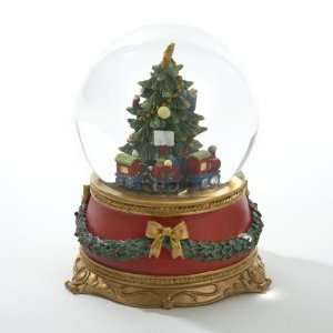  4 Wind Up Musical Revolving Train and Christmas Tree 