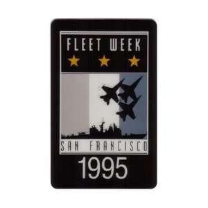 Collectible Phone Card 10u Navy Fleet Week Poster B&W Blue Angels 