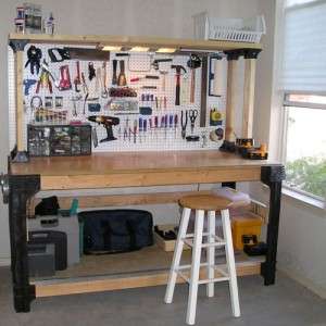 2x4 Basics Custom Workbench Storage Shelf System Garage Office 