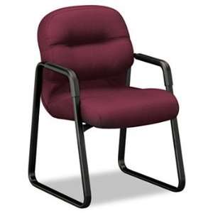 2090 Pillow Soft Series Guest Arm Chair, Wine Upholstery 