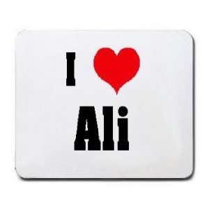  I Love/Heart Ali Mousepad