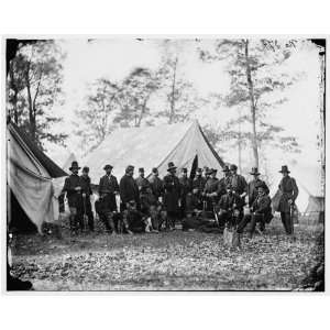   Warrenton, Va. Gen. Ambrose E. Burnside and staff