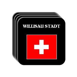 Switzerland   WILLISAU STADT Set of 4 Mini Mousepad Coasters