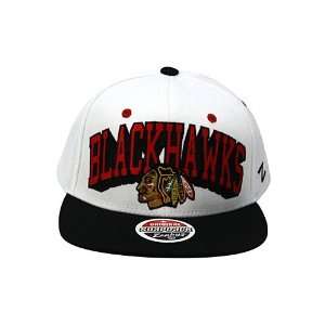 Zephyr Blockbuster Chicago Blackhawks Snapback Hat White. Size  