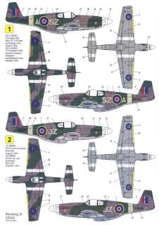 Techmod Decals 1/32 NORTH AMERICAN P 51 MUSTANG III  