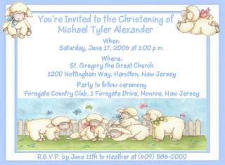  one piece flat invitations with envelopes blue invitations for a boy
