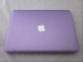 Purple Rubberized hard case cover for macbook pro13/13.3inch  