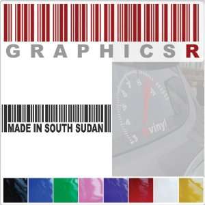   Graphic   Barcode UPC Pride Patriot Made In South Sudan A508   Yellow