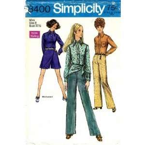  Simplicity 8400 Sewing Pattern Misses Pantskirt Shirt 