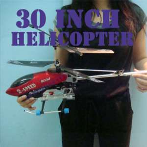 30 inch GYRO 2 Speed Metal 3.5 Ch RC Helicopter BIG  