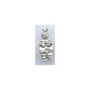  An Earth Mother Willendorf Goddess Charm Sterling Pagan 