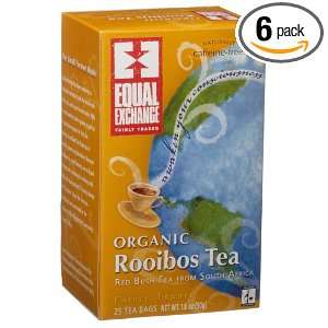 Equal Exchange Tea Rooibos, 25 Count Box (Pack of 6)  