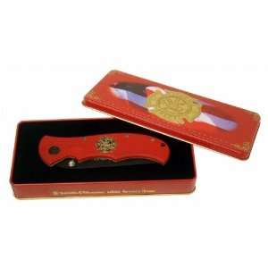  Smith & Wesson Bullseye Fire Dept. Tin w/ Red Knife 