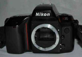 Nikon N70 SLR film camera body only 0374 018208017935  