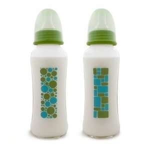  Green to Grow Glass Baby Bottles Twin Pack 8 Oz Baby