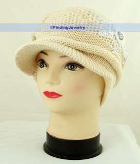 Ladies Pink Warm Knit Beanie/Cap/Ski Hat Scarf Size M  