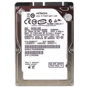 Hitachi Travelstar 320GB SATA 300 5400RPM 8MB 2.5 Laptop Hard Drive 