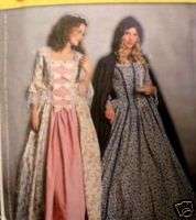 McCall’s 3289 Womens Colonial Costume Pattern 6 12  