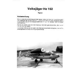   Heinkel He 162 Volksjager Peoples Fighter Technical Manual Heinkel