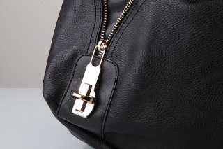 MOGAN CHIC Stylish Zipper Trim SHOULDER BAG Designer Large Hobo Tote 