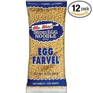 Mrs Weiss Egg Farvel, 10 Ounce Packages (Pack of 12)  