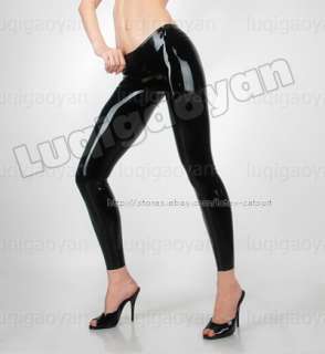 100% Latex Rubber Gummi Leggings 0.8mm Pants Jeans Trousers Catsuit 