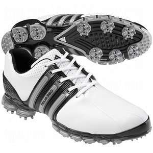  Adidas Tour360 ATV Golf Shoes White/Black/Metallic Silver 