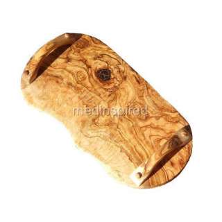 OLIVE WOOD CHEESE BOARD 15.5 / 40cm WITH HANDLES OL118  