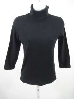 JUICY COUTURE Black Turtleneck Long Sleeve Shirt Top S  