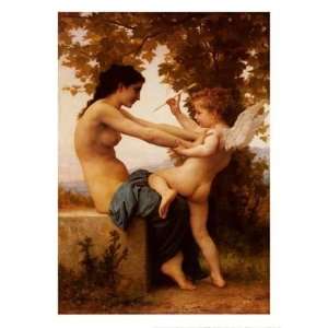Girl Defending Herself Against Love William Adolphe Bouguereau. 20.00 