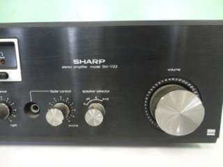 Sharp Stereo Amplifier Model SM 1122 AMP Receiver Used Condition 