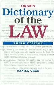   of the Law, 3E, (0766817423), Daniel Oran, Textbooks   