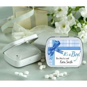 Baby Keepsake Its a Boy Gift Wrap Design Personalized Glossy White 