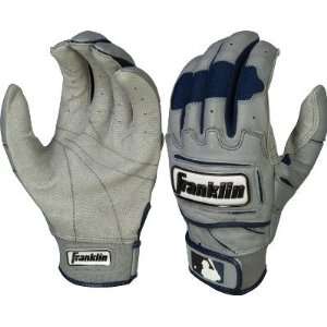  Franklin Adult Gry/Navy Tectonic Pro Batting Gloves   Small   Adult 