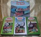 Thomas the Train 3 VHS tapes 2000 04 softcover book 2003 daycare 