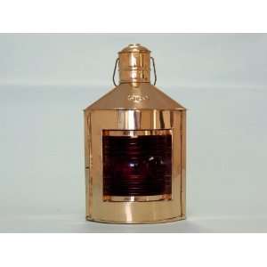  Brass Port Red Ship Oil Lantern 12   Nautical Decor 