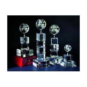  Award C101    Globe Tower Optical Crystal Award/Trophy 
