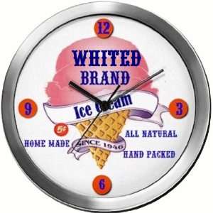  WHITED 14 Inch Ice Cream Metal Clock Quartz Movement 